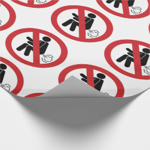 NO Farting ⚠ Funny Thai Toilet Sign ⚠ Wrapping Paper