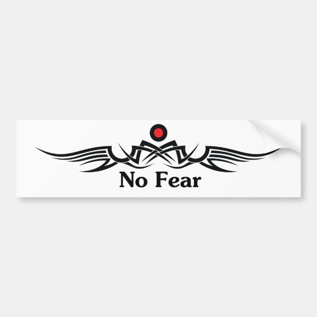 No Fear Bumper Sticker (Front)