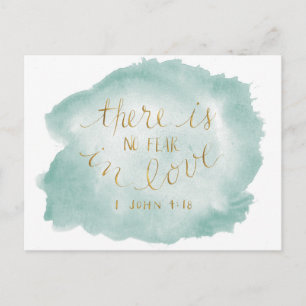 No Fear in Love Postcard