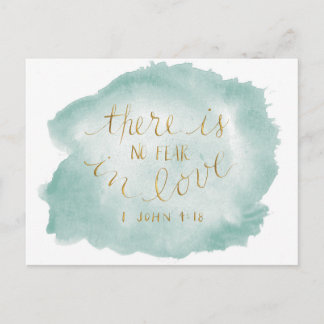 No Fear in Love Postcard