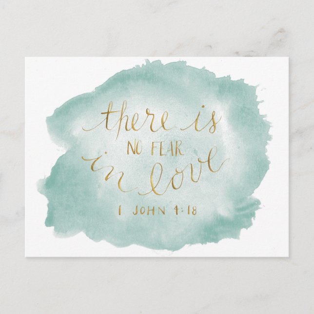 No Fear in Love Postcard (Front)