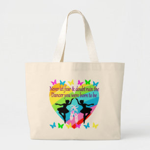 NO FEAR JUST FAITH DANCER DREAMS LARGE TOTE BAG