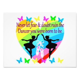 NO FEAR JUST FAITH DANCER DREAMS PHOTO PRINT