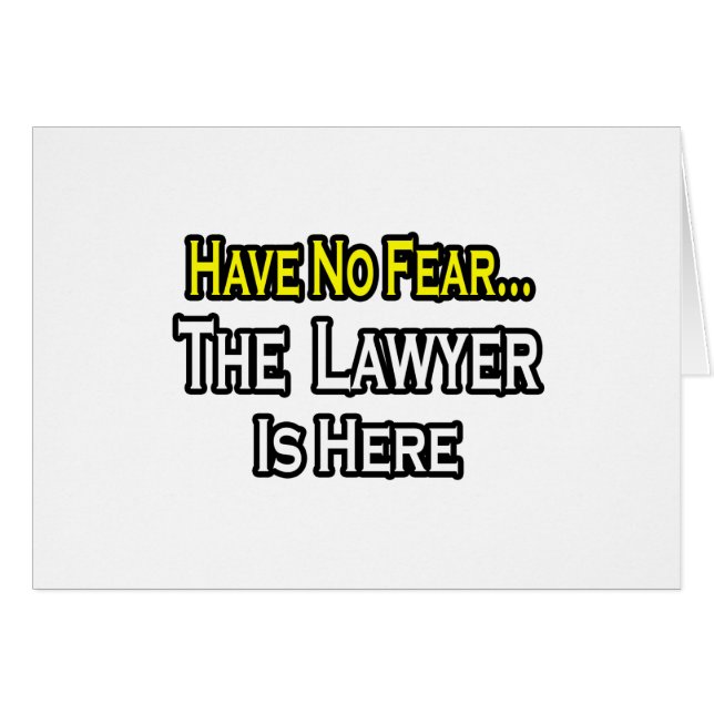 No Fear...Lawyer (Front Horizontal)