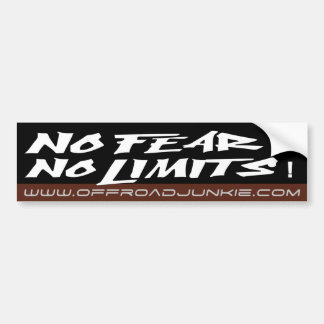 No fear no limits bumper sticker