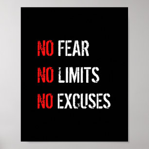 No Fear. No Limits. No Excuses. Poster