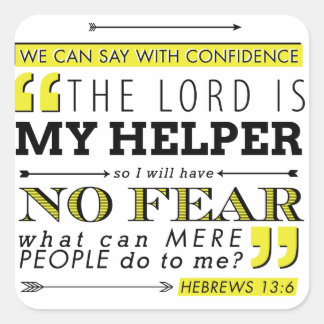 No Fear Square Sticker