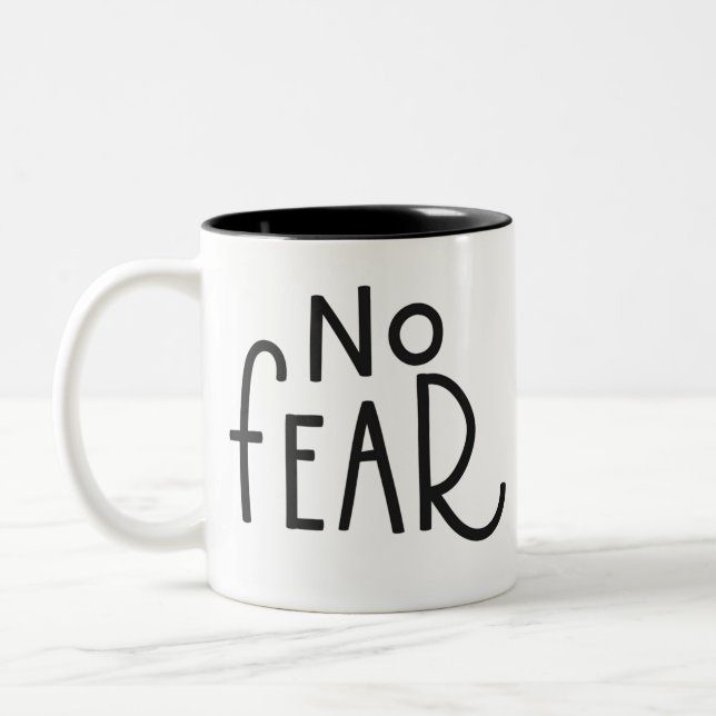 no fear Two-Tone coffee mug (Left)