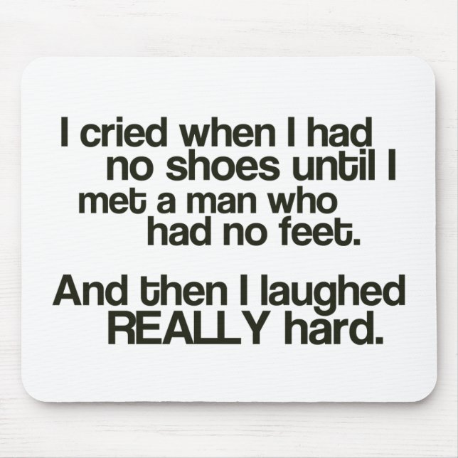 No Feet Mousepad" Mouse Pad (Front)