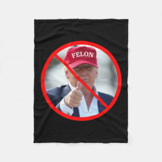 No Felons In Office  Fleece Blanket