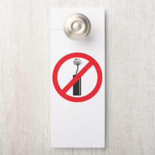 No Firework Symbol Door Hanger