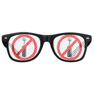 No Firework Symbol Retro Sunglasses