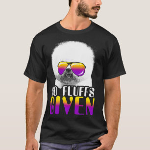 No Fluffs Given Bichon Frise Sunglasses Cute Dog  T-Shirt