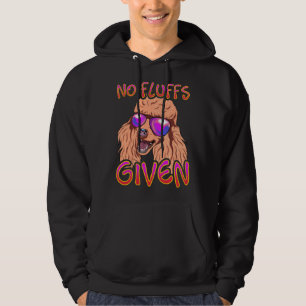 No Fluffs Given Poodle Hoodie