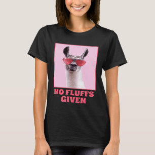 No Fluffs Given  Sunglasses Llama Alpaca Lover T-Shirt