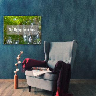 No flying from fate wisdom Inspirational poster