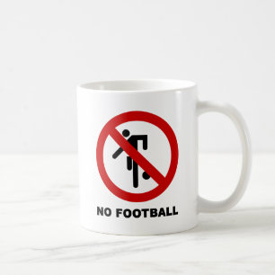 NO Football [Soccer] ⚠ Thai Park Sign ⚠ Coffee Mug