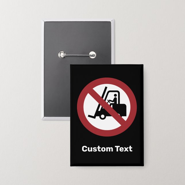 No Fork Lifts Sign (Front/Back)