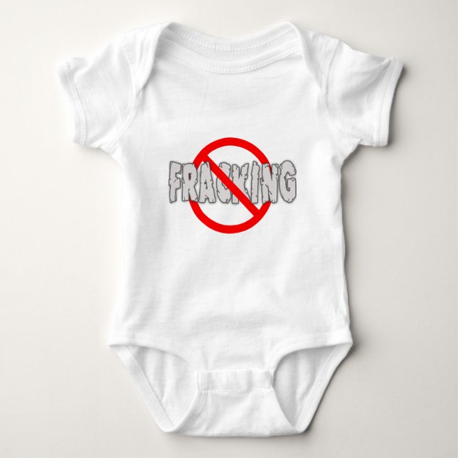 NO FRACKING! End Fracking Baby Bodysuit (Front)