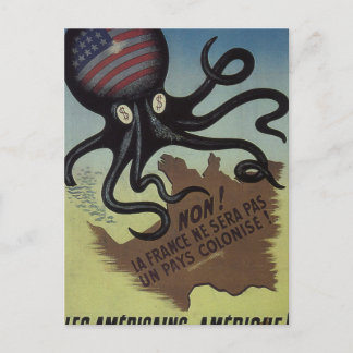 No! France will not become_Propaganda poster Postcard