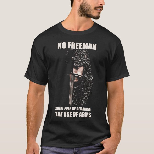NO FREEMAN - KNIGHT - QUOTE T-Shirt (Front)