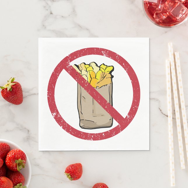 No Fries Sign Napkin (Creator Uploaded)