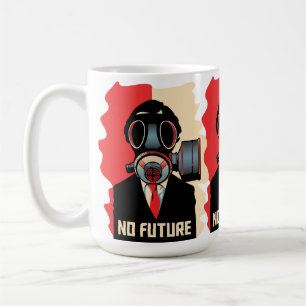 No Future Noir: The Gas Masked Man Coffee Mug
