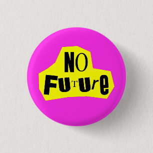 No Future Punk Nihilist 3 Cm Round Badge