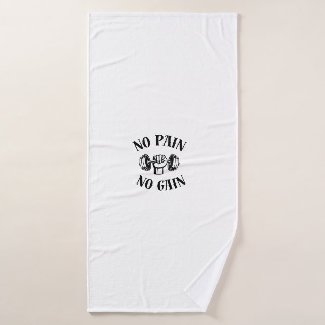 No gain dont sweat it workout gym sports towel (Bath Towel)