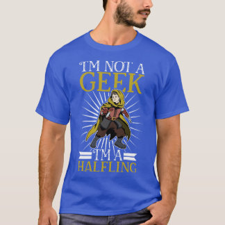 No geek D20 Roleplay Character Halfling T-Shirt