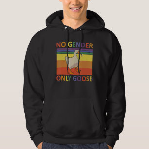 No Gender Only Goose Lgbtq Ally Rainbow Flag Gay Hoodie