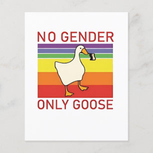 No Gender Only Goose Non Binar LGBTQ Flyer