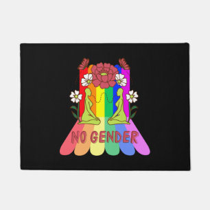 No gender - pride month Sticker Doormat