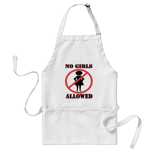 No Girls Allowed Bachelor Party Standard Apron (Front)