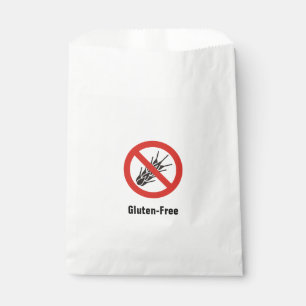 No Gluten Sign Favour Bag