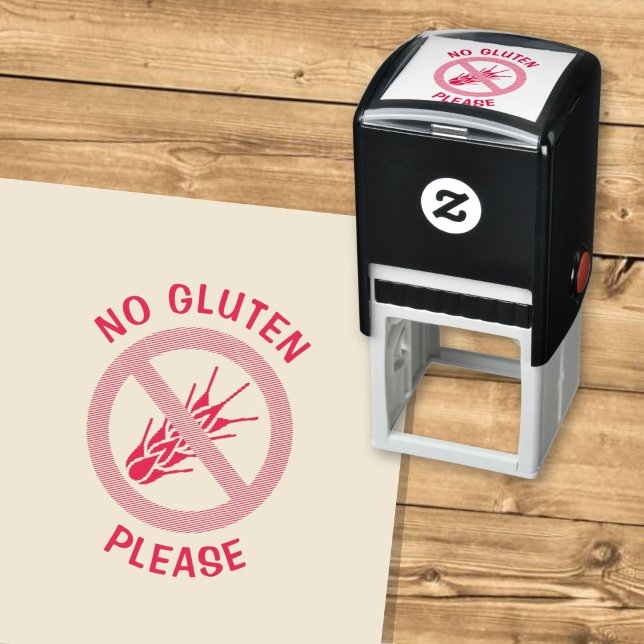 No Gluten Sign Self-inking Stamp (Creator Uploaded)