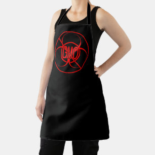 No GMO Aprons Personalised Biohazard BBQ Apron