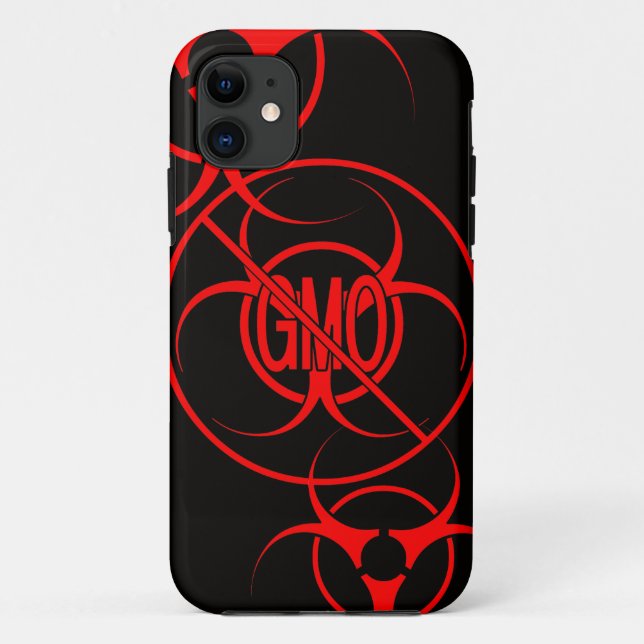 No GMO iPhone5 Case Biohazard Food iPhone Case (Back)