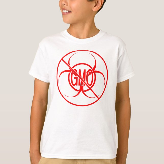 No GMO Kid's Shirts Bio Hazard GMO Kid's Shirts (Front)
