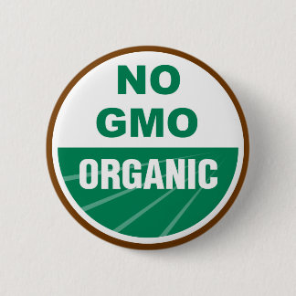 No GMO Organic 6 Cm Round Badge
