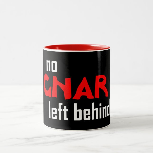 No Gnar Left Behind Two-Tone Coffee Mug (Center)