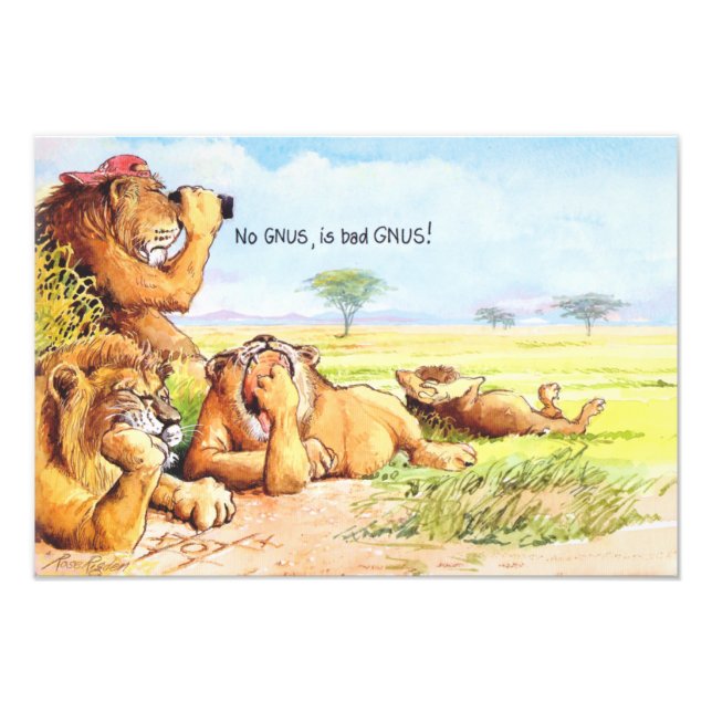 No gnus photo print (Front)