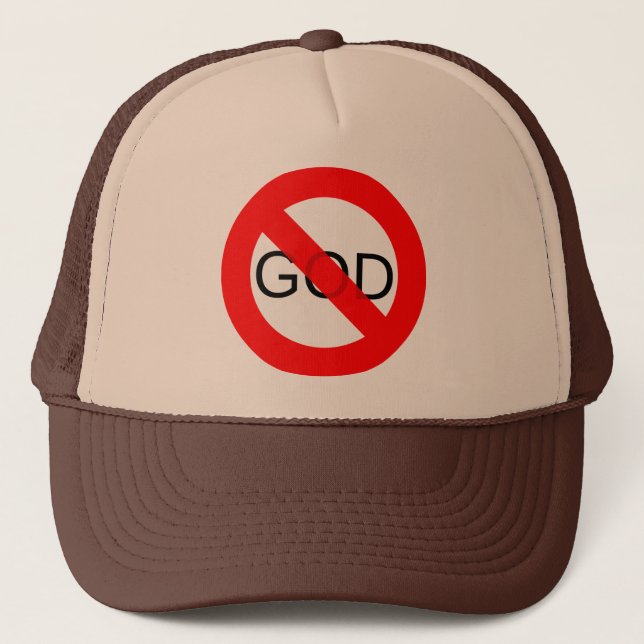 No God Anti God Trucker Hat (Front)