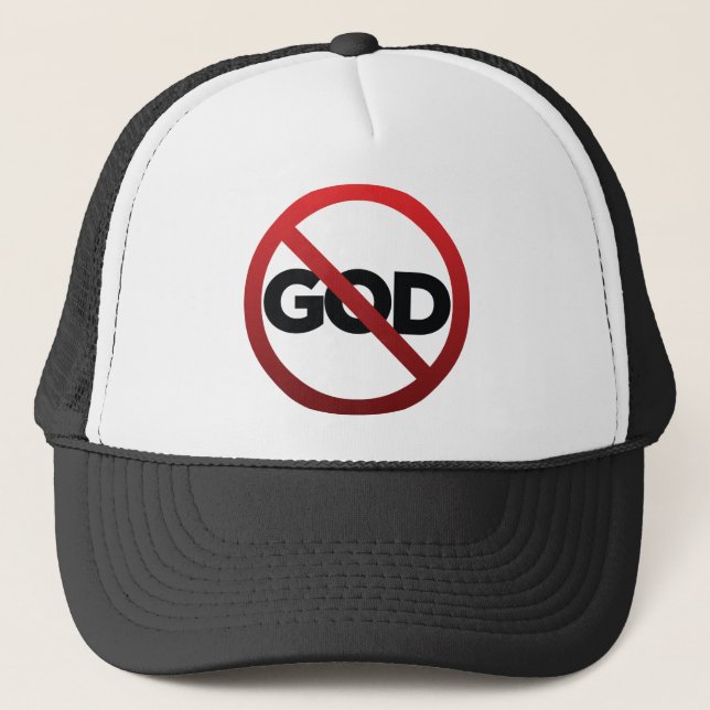 No God Trucker Hat (Front)
