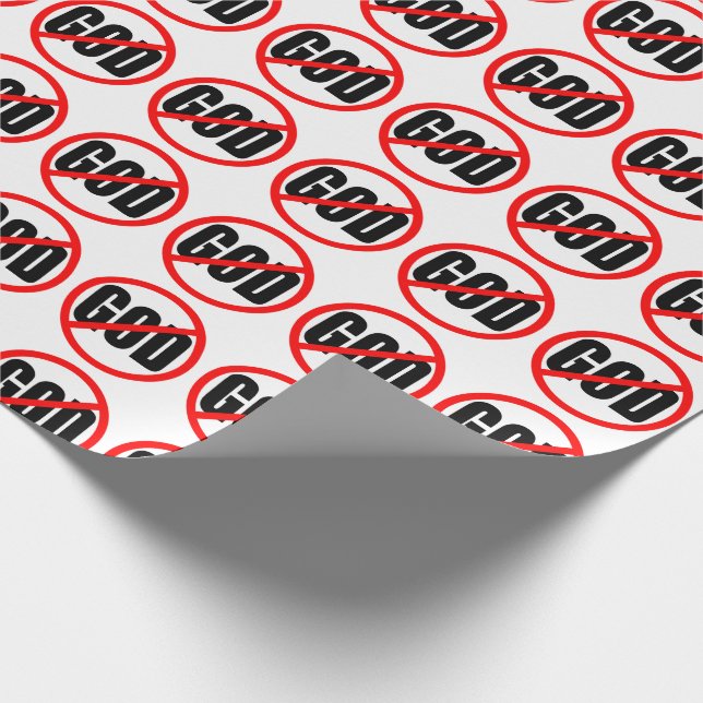 "NO GOD" WRAPPING PAPER (Corner)