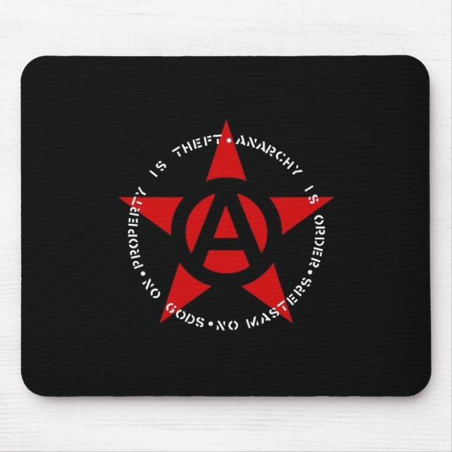 No Gods No Masters Mouse Pad (Front)