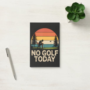 No Golf Today Joke Funny Sad Post-it Notes