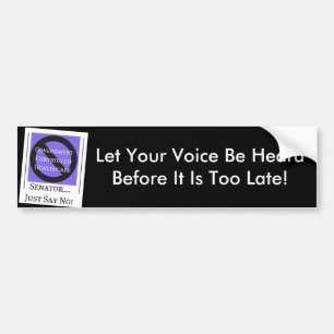 No Government Controlled Healthcare Bumper Sticker