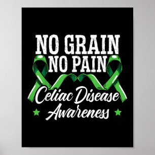 No Grain No Pain Celiac Disease Awareness Month Poster