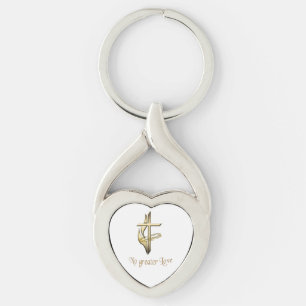 No greater Love Cross Key Ring